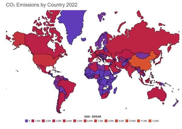 map with emissions