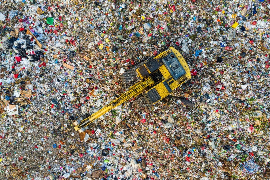 Residual waste in landfills
